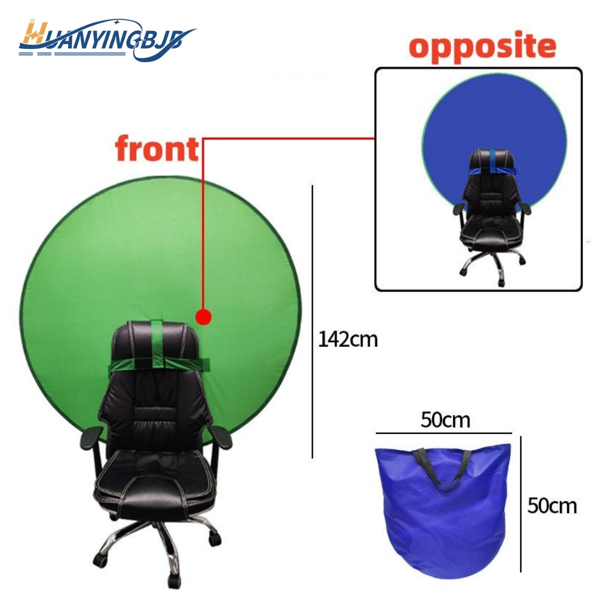 Green Screen Collapsible - HUANYINGBJB gioco Live Chromakey Studio fotografico