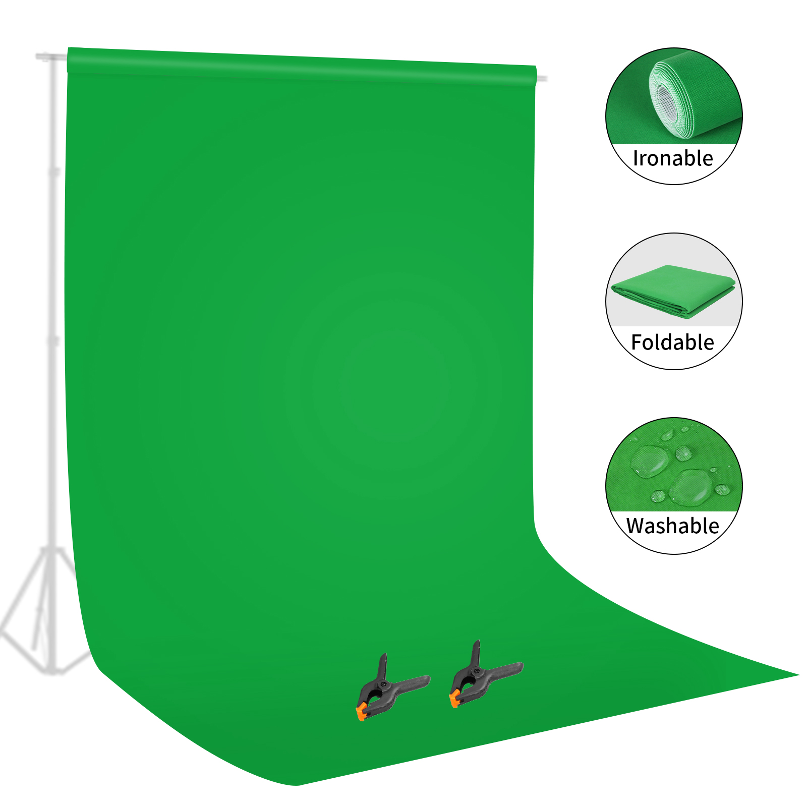 Green Screen Collapsible - Selens sfondo schermo verde Chroma key
