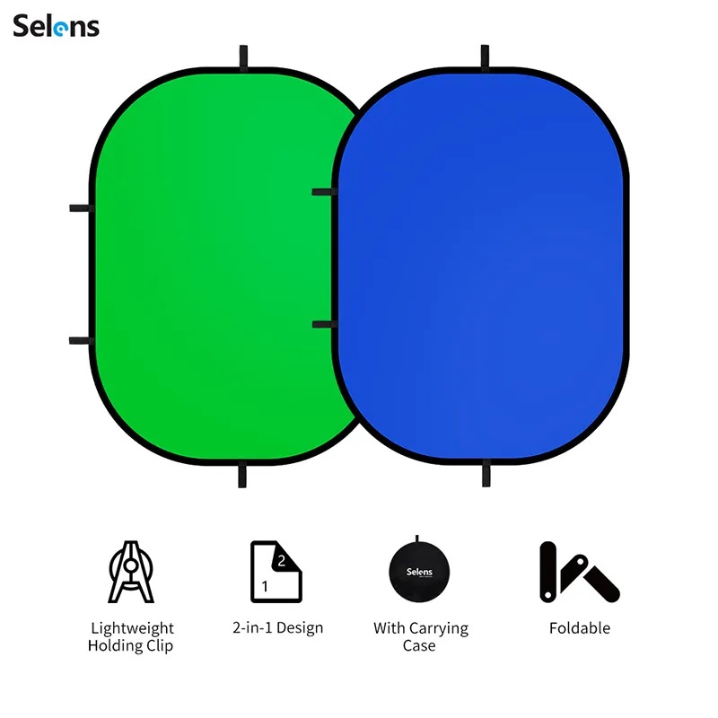 Green Screen Collapsible - Selens sfondo fotografico con schermo verde