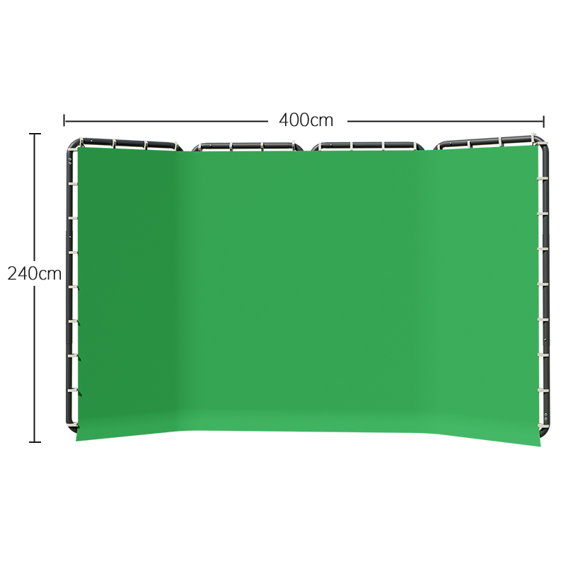 Green Screen Collapsible - Supporto per sfondo fotografico SH 240x400cm