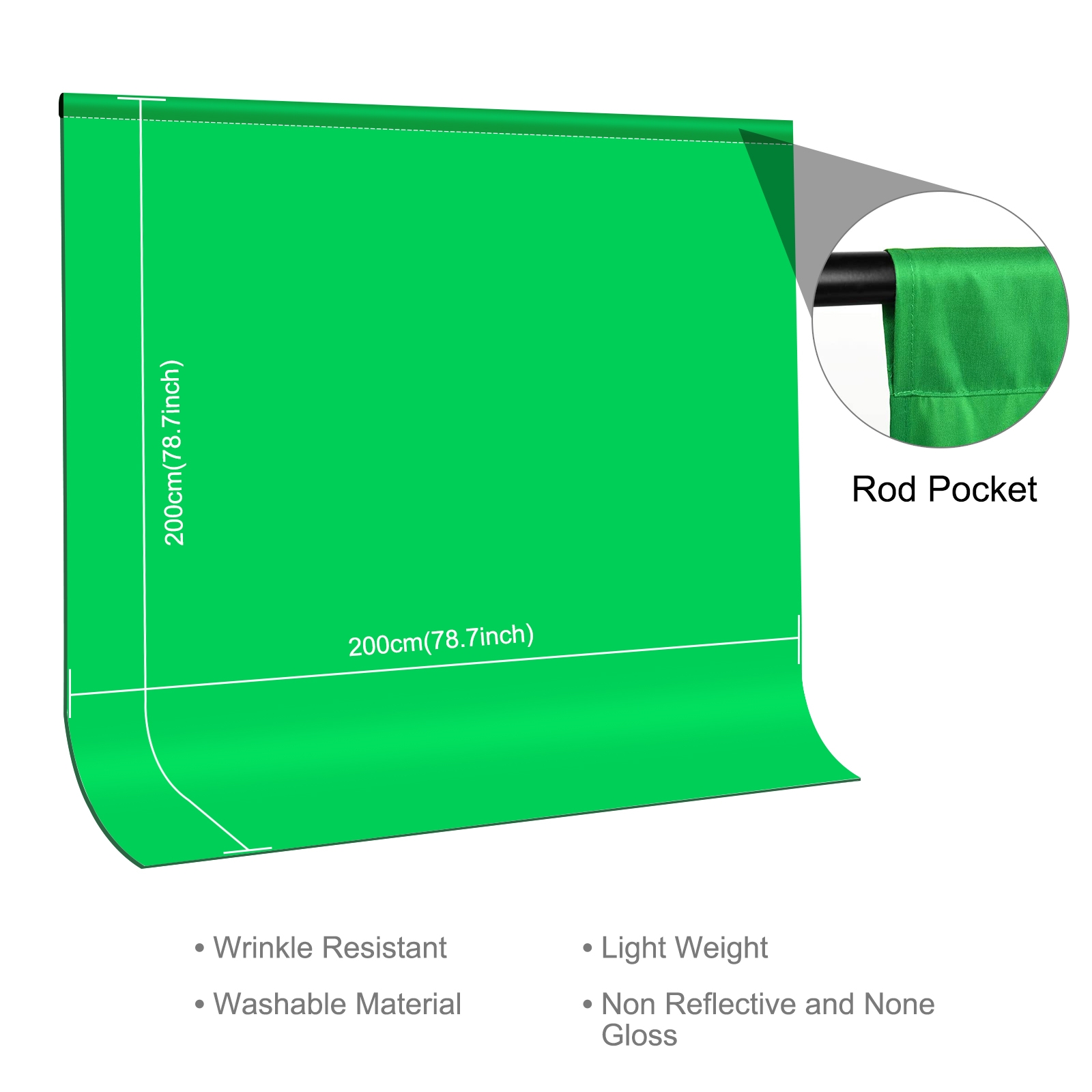 PULUZ Sfondo fotografico in te - Green Screen Collapsible recensione e prezzo